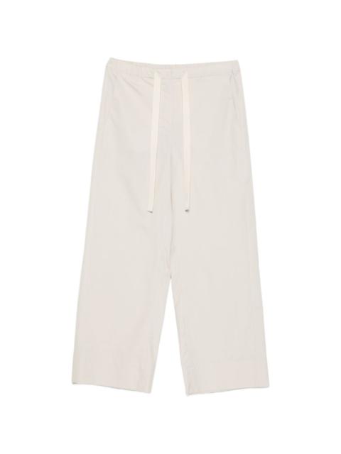Max Mara drawstring-fastening cropped trousers