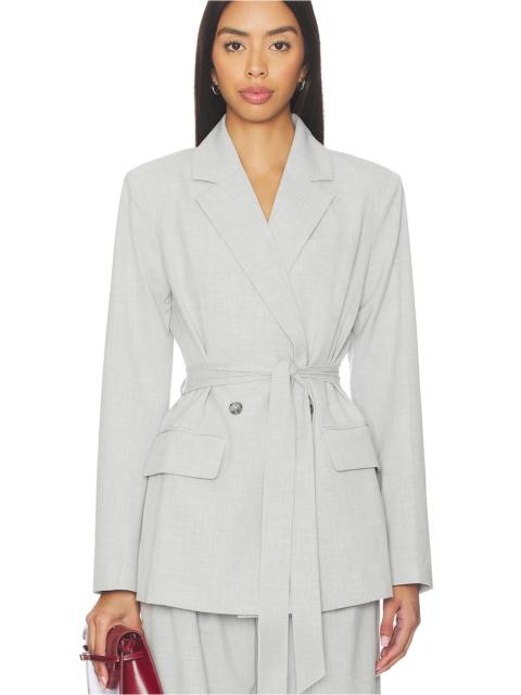 GOOD AMERICAN Essential Suiting Belted Blazer