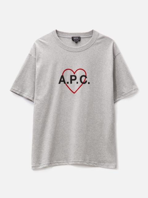 A.P.C. BILLY HEART T-SHIRT