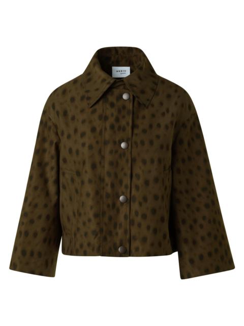 AKRIS Women's Cheetah Print Parka Jacket - Hazel Bark