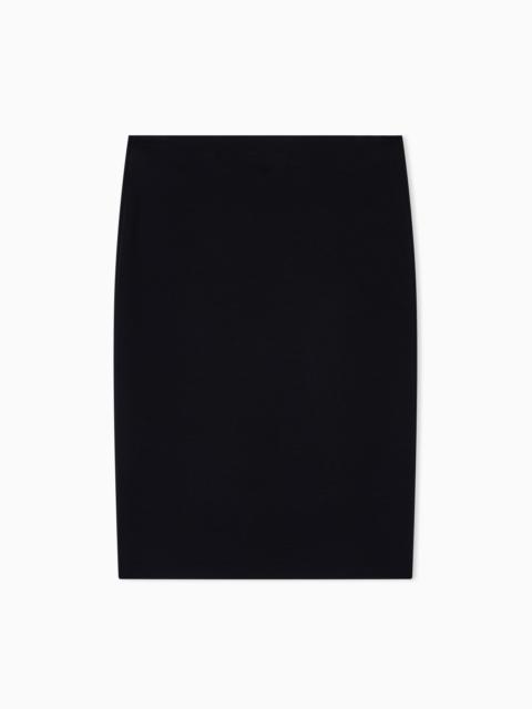 EMPORIO ARMANI Milano-stitch pencil skirt