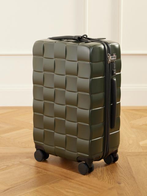 Bottega Veneta Odyssey 55cm Leather-trimmed Intrecciato Polycarbonate Suitcase