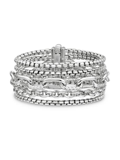 DAVID YURMAN Women's Multi Row Chain Bracelet in Sterling Silver, 29mm - Silver