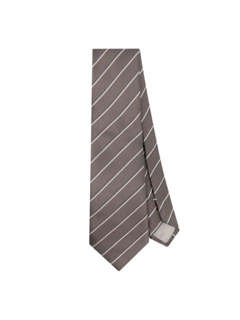 GIORGIO ARMANI striped silk tie