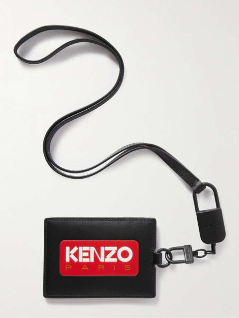 KENZO Logo-Embossed Leather Card Holder