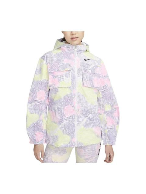Nike (WMNS) Nike x Serena Williams Design Crew Woven Jacket (Asia Sizing) 'Purple Yellow' DV8073-702