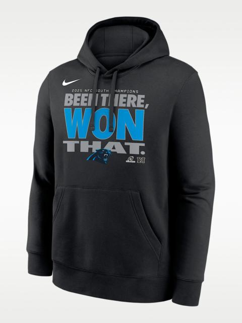 Nike Carolina Panthers 2025 NFC South Champions Trophy Men's Nike NFL Pullover Hoodie