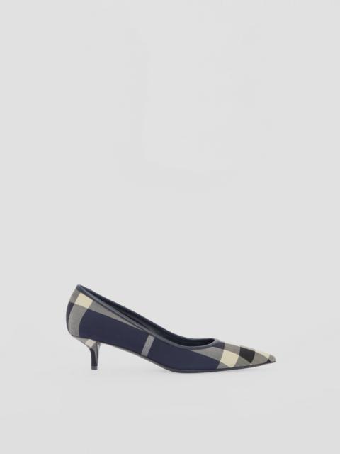 Burberry Check Wool Kitten-heel Point-toe Pumps – Exclusive Capsule Collection