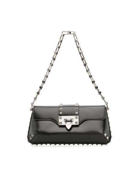 Rockstud leather shoulder bag