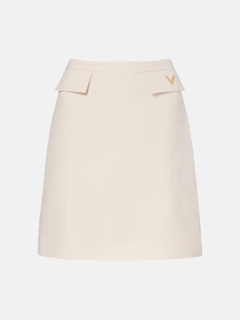 Valentino Crepe Couture VGold miniskirt