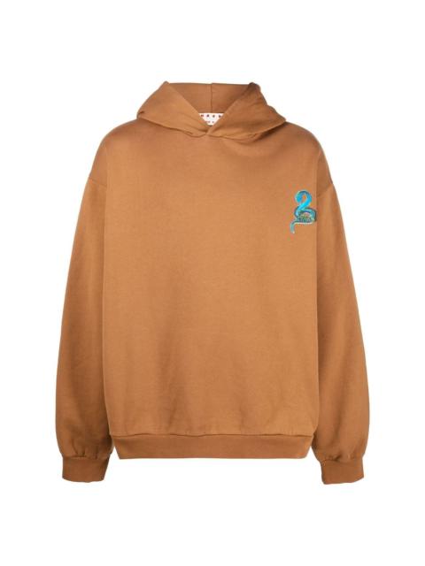 Marni snake graphic print hoodie