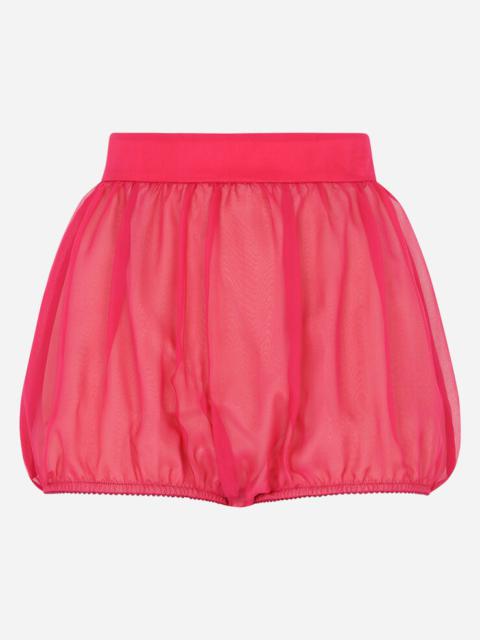 Chiffon balloon shorts