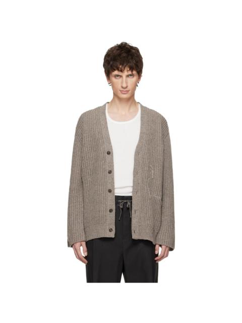 Maison Margiela Beige Wool Cardigan