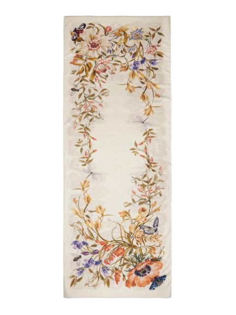 Etro Women's Orfeo Floral-Print Silk Scarf - Multi Beige
