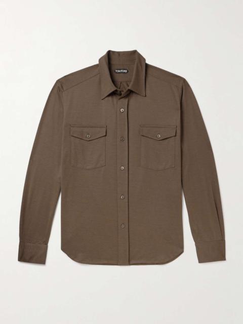 TOM FORD Silk and Cotton-Blend Shirt