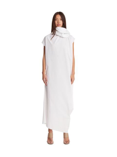 Carven White Dress With Scarf