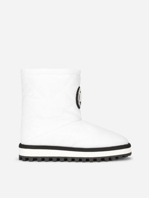 Dolce & Gabbana Nylon ankle boots with DG logo