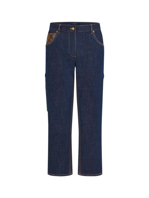 Louis Vuitton Workwear-Inspired Indigo Denim Jeans 