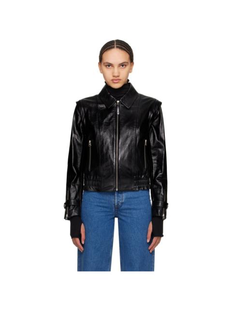 Black Amoree Leather Jacket