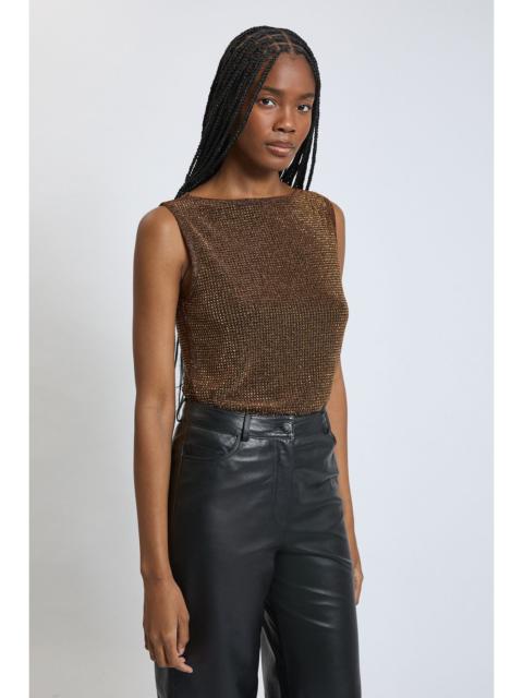 KAREN MILLEN Sparkle Hotfix Shell Top