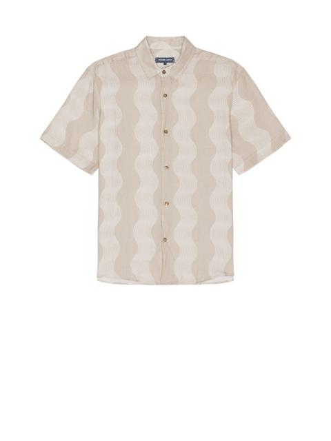 FRESCOBOL CARIOCA Castro Cabana Stripe Linen Classic Shirt