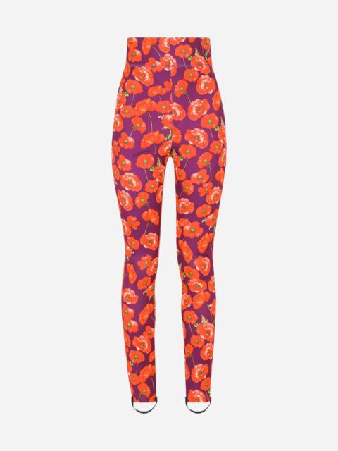 Dolce & Gabbana Run-resistant Fabric leggings With Tiger Print And