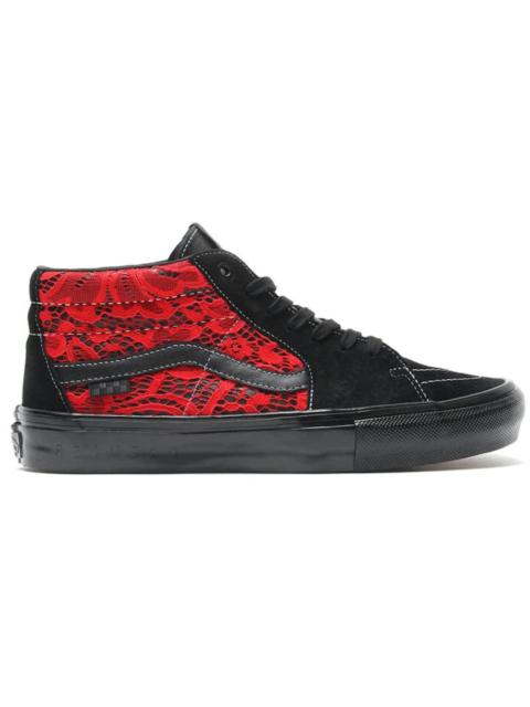 Vans Sk8 Grosso Mid Premier Black Red Lace