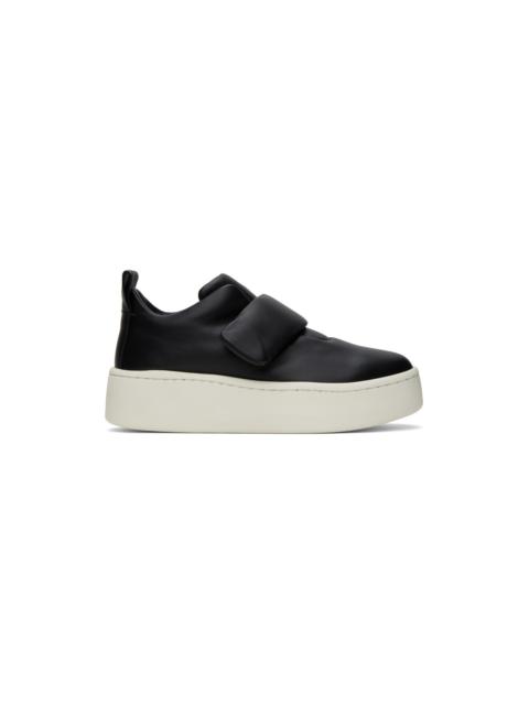 Jil Sander Black Leather Sneakers