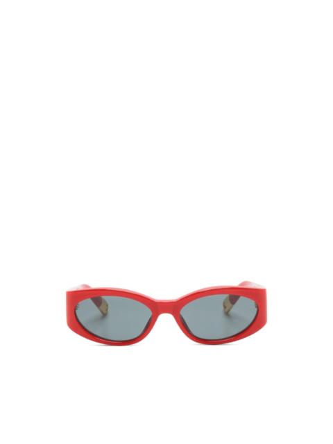 JACQUEMUS oval-frame sunglasses