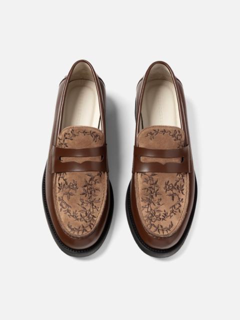 DUKE + DEXTER Wilde Chestnut Vine Penny Loafer - Men's