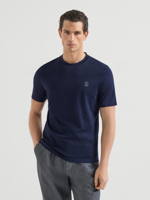 Brunello Cucinelli Cotton jersey crew neck T-shirt with logo