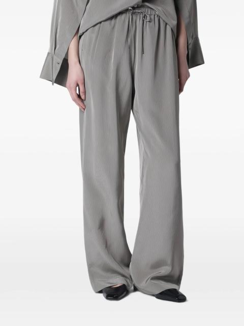 RÓHE Rohe RELAXED FLUID STRIPE TROUSERS - LIGHT GR