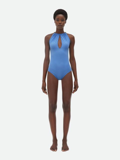 Bottega Veneta Stretch Nylon Swimsuit With Knot Detail At Neck
