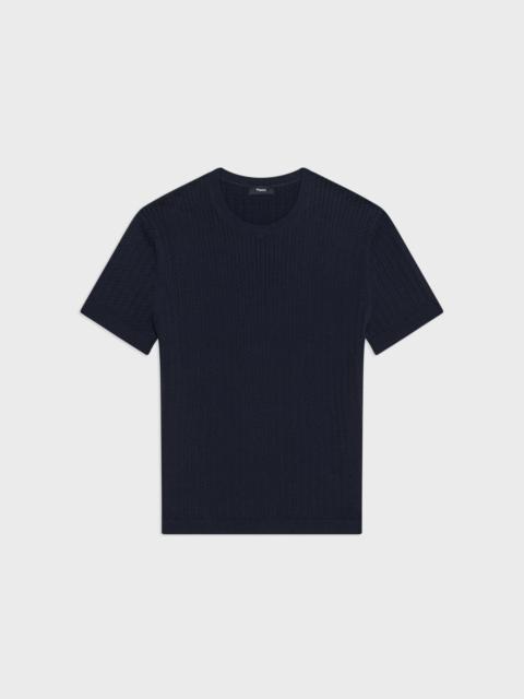 Theory Cable Knit Tee in Cotton