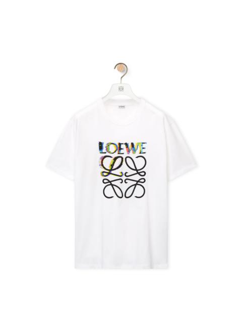 Loewe Glitch Anagram T-shirt in cotton