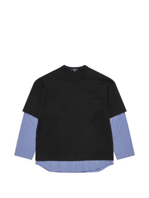 Comme des Garçons Homme Woven Sleeve Tee