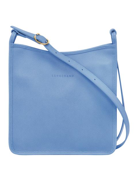 Longchamp Le Foulonné M Crossbody bag Cloud Blue - Leather