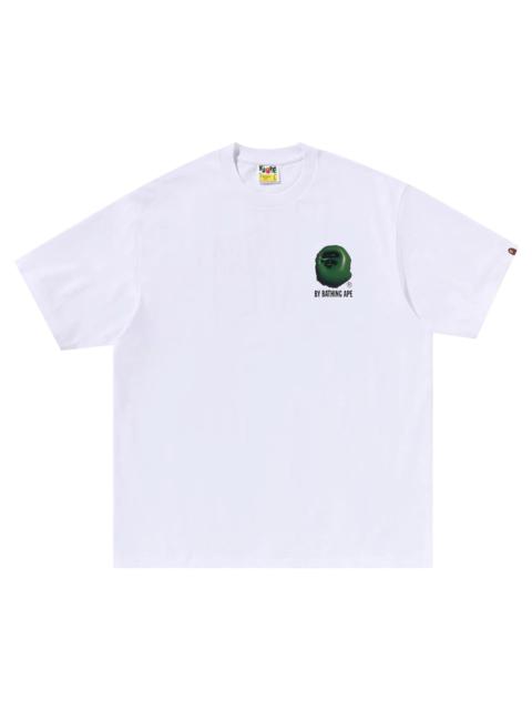 A BATHING APE® BAPE 3D Art Ape Head Relaxed Fit Tee 'White'