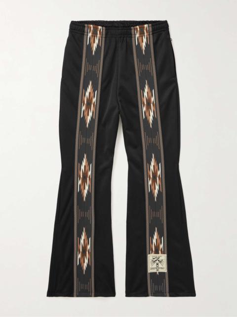 Kochi & Zephyr Straight-Leg Webbing-Trimmed Jersey Sweatpants