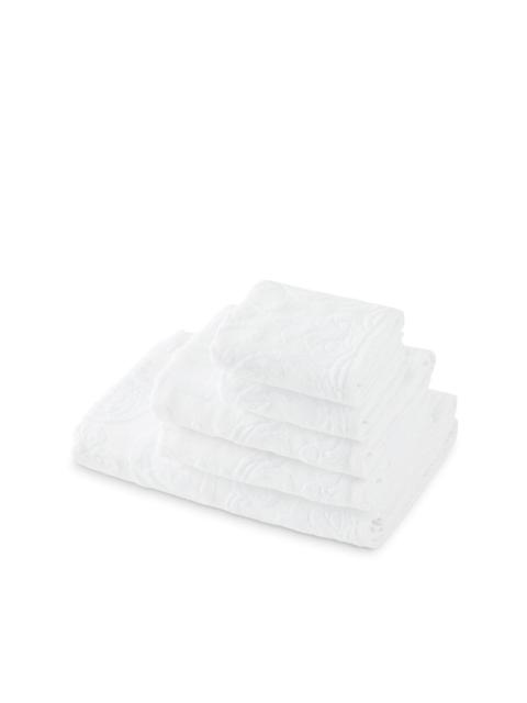 Barocco logo-jacquard towels (set of 5)