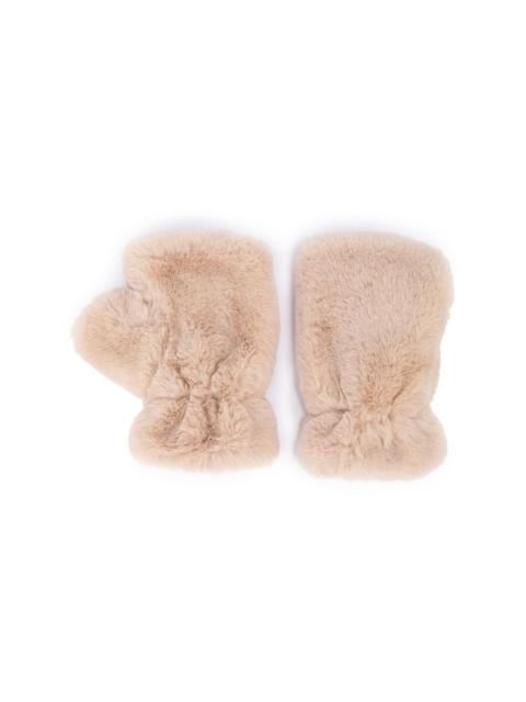 APPARIS Ariel faux-fur fingerless gloves