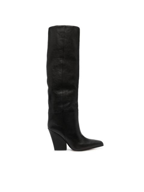 PARIS TEXAS Jane 90mm leather knee-high boots