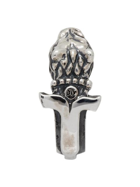 Yohji Yamamoto Silver Wolf Dagger Single Earring