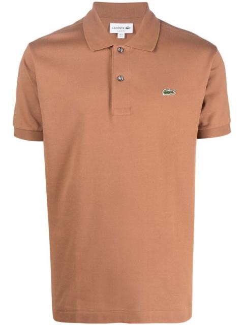 LACOSTE logo-patch polo shirt