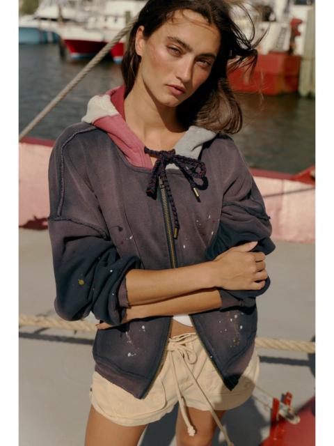 FREE PEOPLE We The Free Fun Pieced Zip-Up