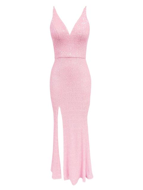 Dress The Population Women's Iris Sleeveless Mermaid Gown - Peony