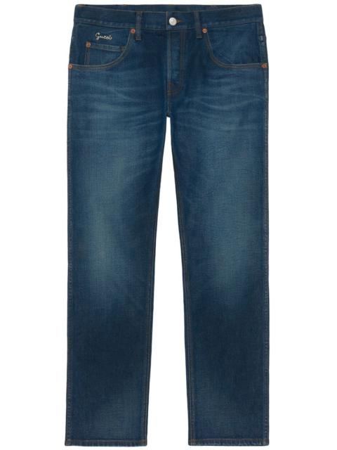 GUCCI faded tapered jeans