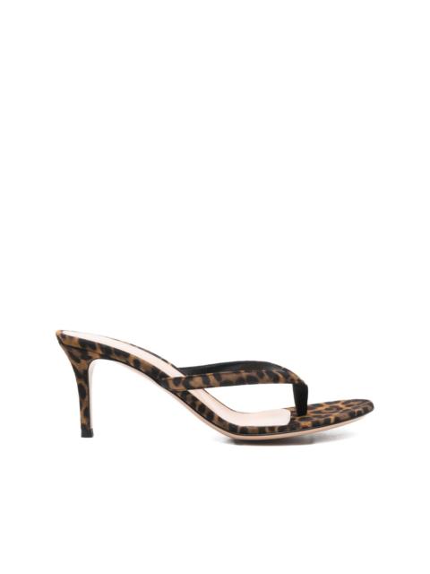 Gianvito Rossi Calypso leopard-print sandals