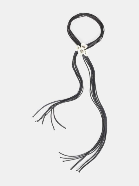 DOROTHEE SCHUMACHER DANGLING FLOWER tassle necklace