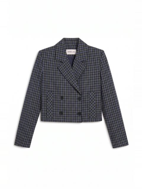 DEREK LAM 10 CROSBY JASMINE CROPPED DOUBLE BREASTED JACKET